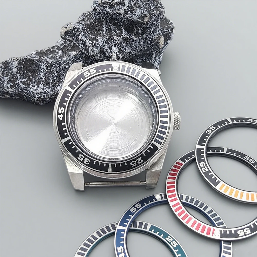

Мужской механический ретро-рамка, 42 мм, черный корпус для часов, сапфировый класс, подходит для механизма NH35 NH36, мужские детали для часов «сделай сам», ремонт