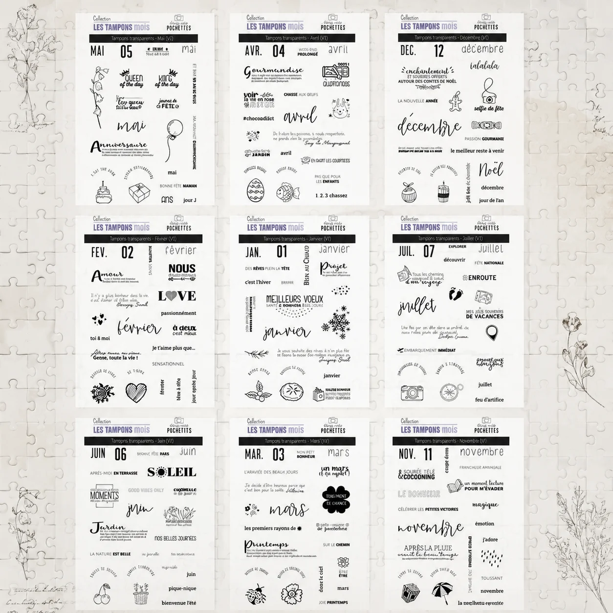 Set Stempel Tematik Bulan Pran - Rubber Date Stamp ulasan dan harga