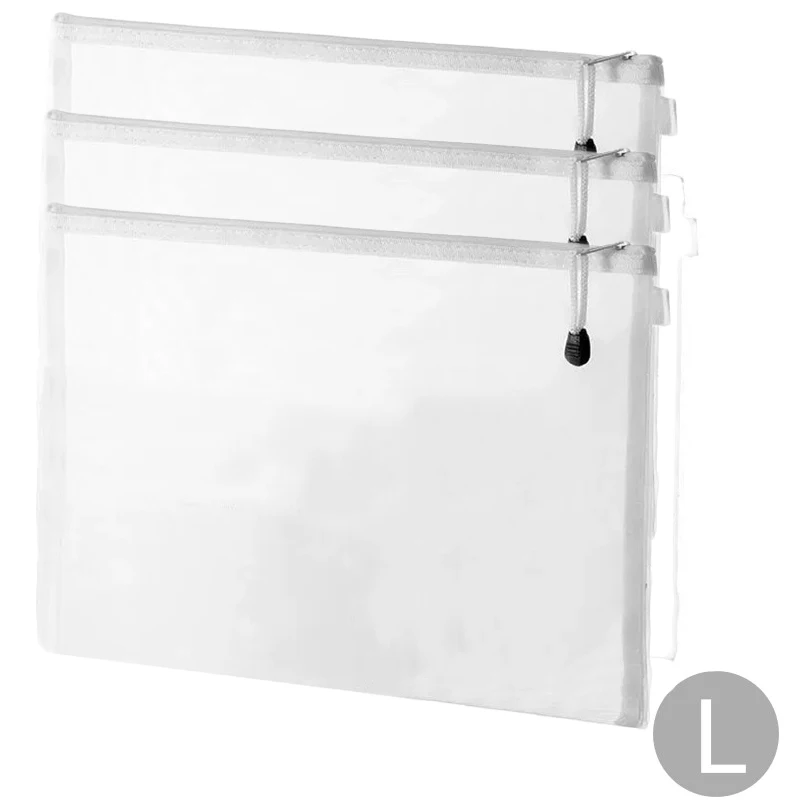 Mesh Zipper File Bag, Toy Storage Organizer