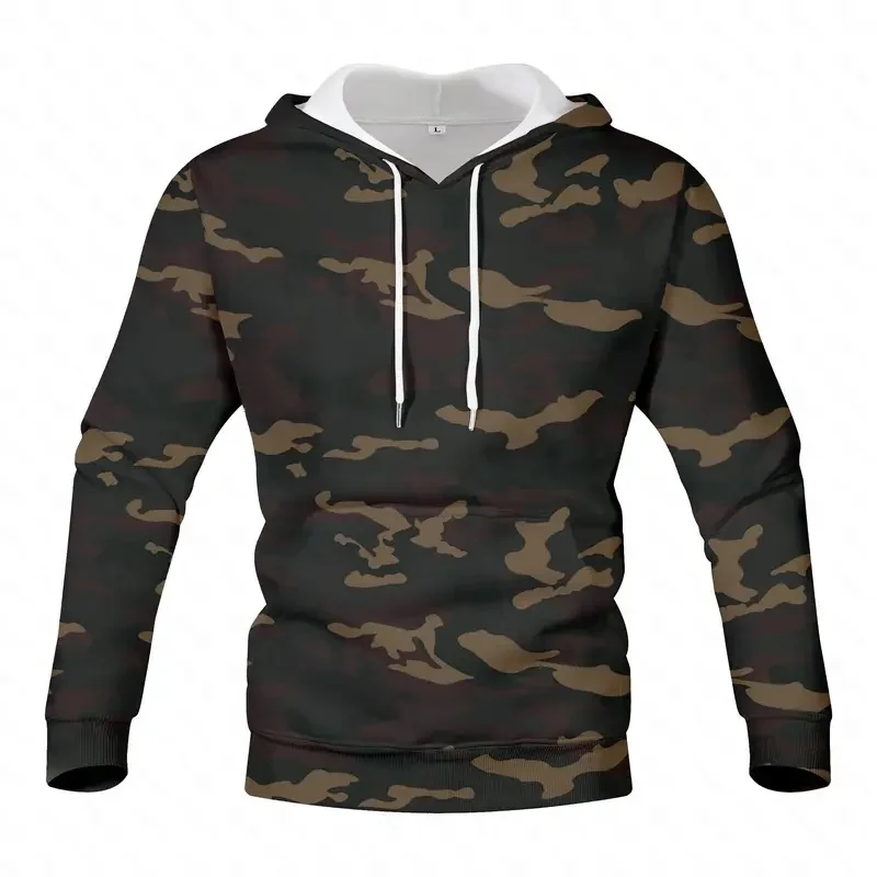 Camouflage Hoodies Men 2026 Spring Mens Military Hooded Sweatshirts Hoodie Male Street Hoody Army Green Sweatshirt Hip Hop