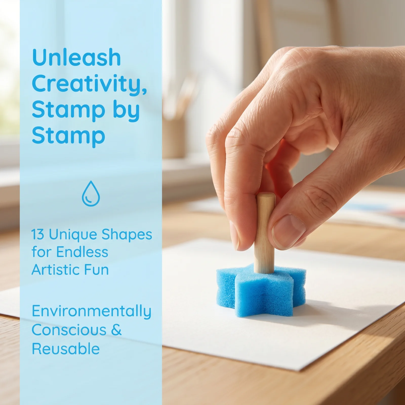 13Pcs Colorful Sponge Stamp Se - đánh giá và giá Woodworking Diy Projects