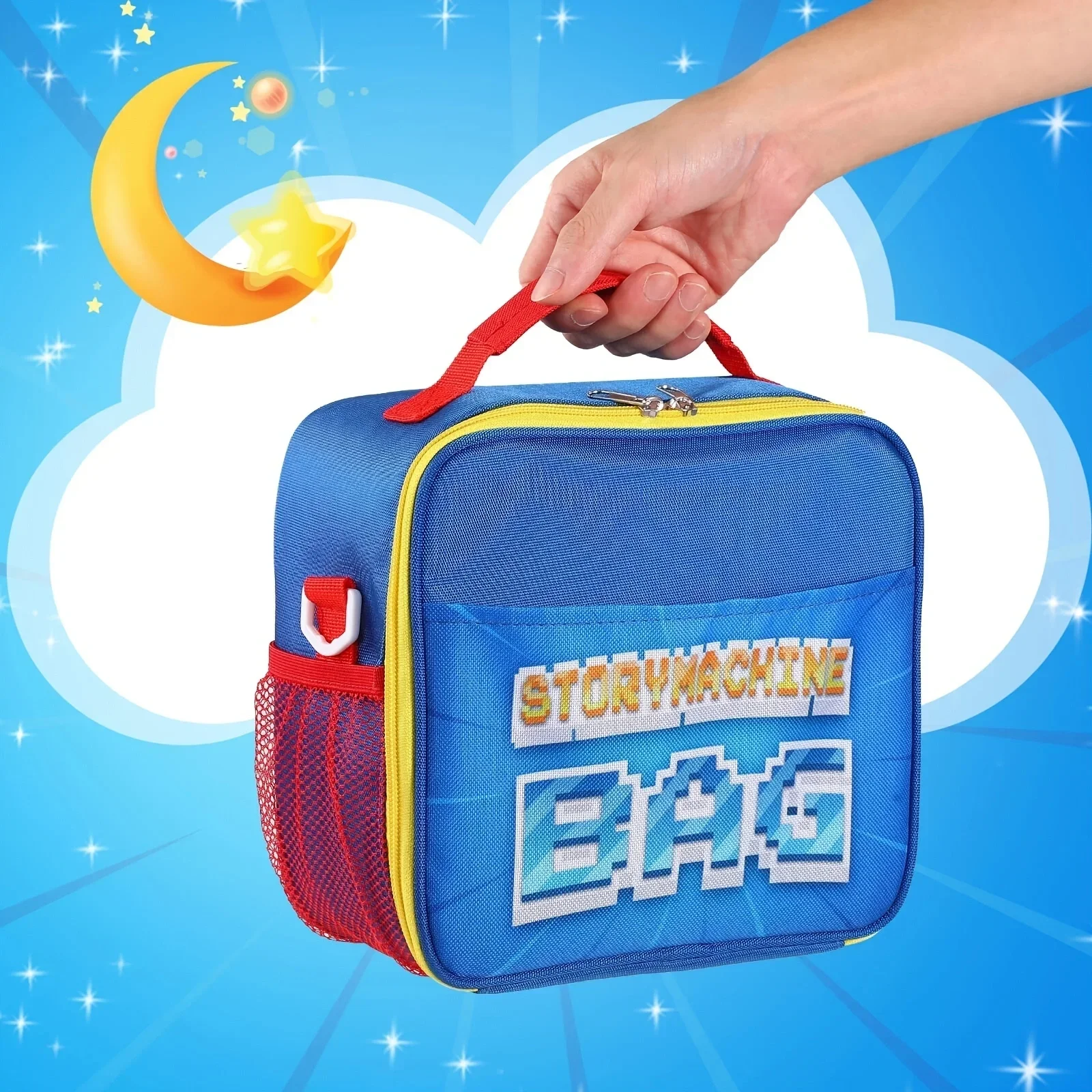 Waterproof Storage Bag for Story Machine, Versatile Organizer Case with Back Pocket for Story-Dream Machine Accessories