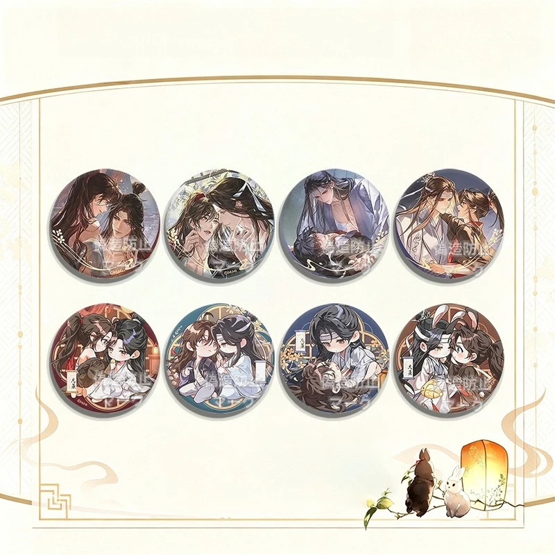 Anime Grandmaster of Demonic Cultivation Peripheral Badge Brooch Pin Accessory Decoration Backpack Cosplay Tinplate Jewelry Gift
