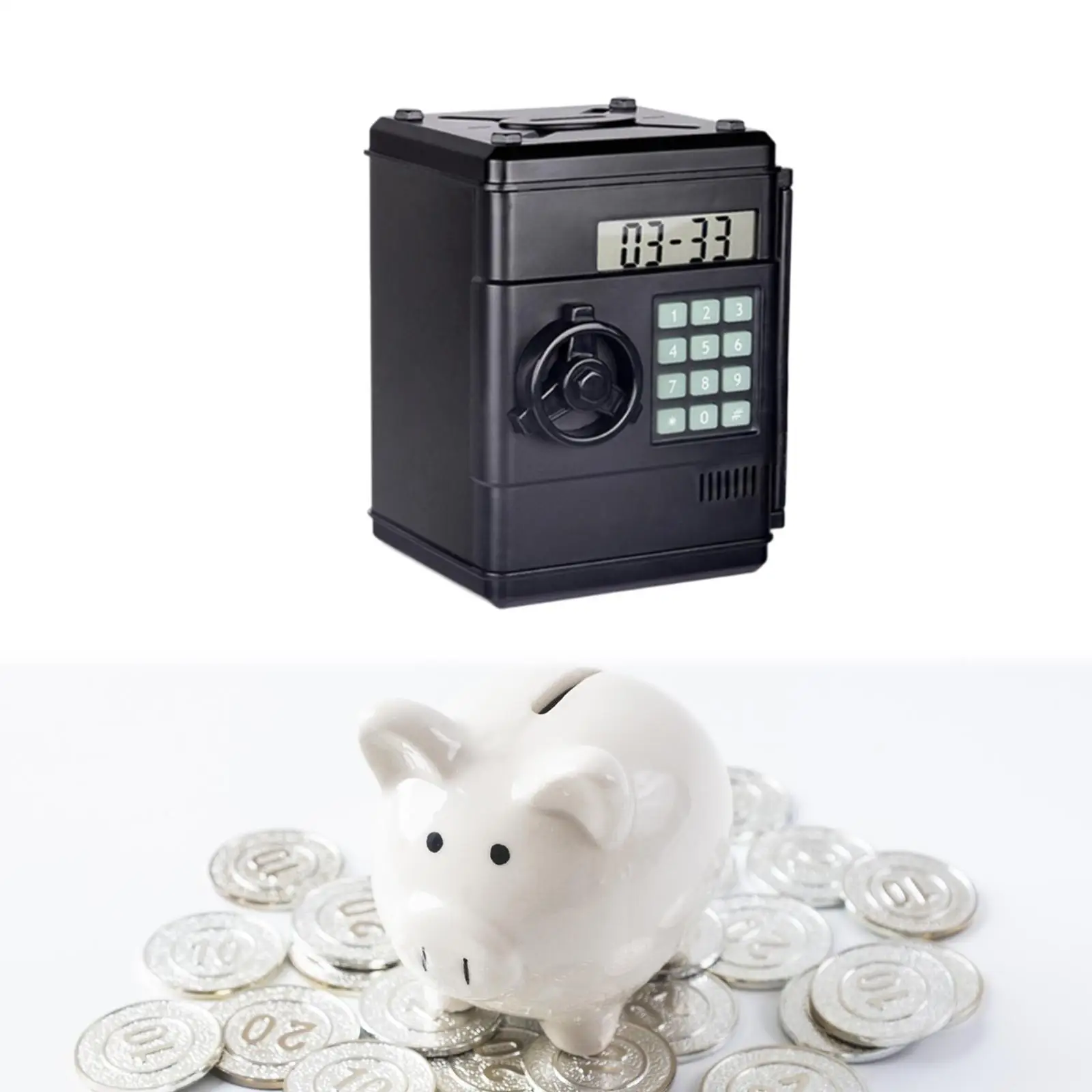 Children's Coin Saving Bank for Ages 6-12, Ideal for Boys and Girls