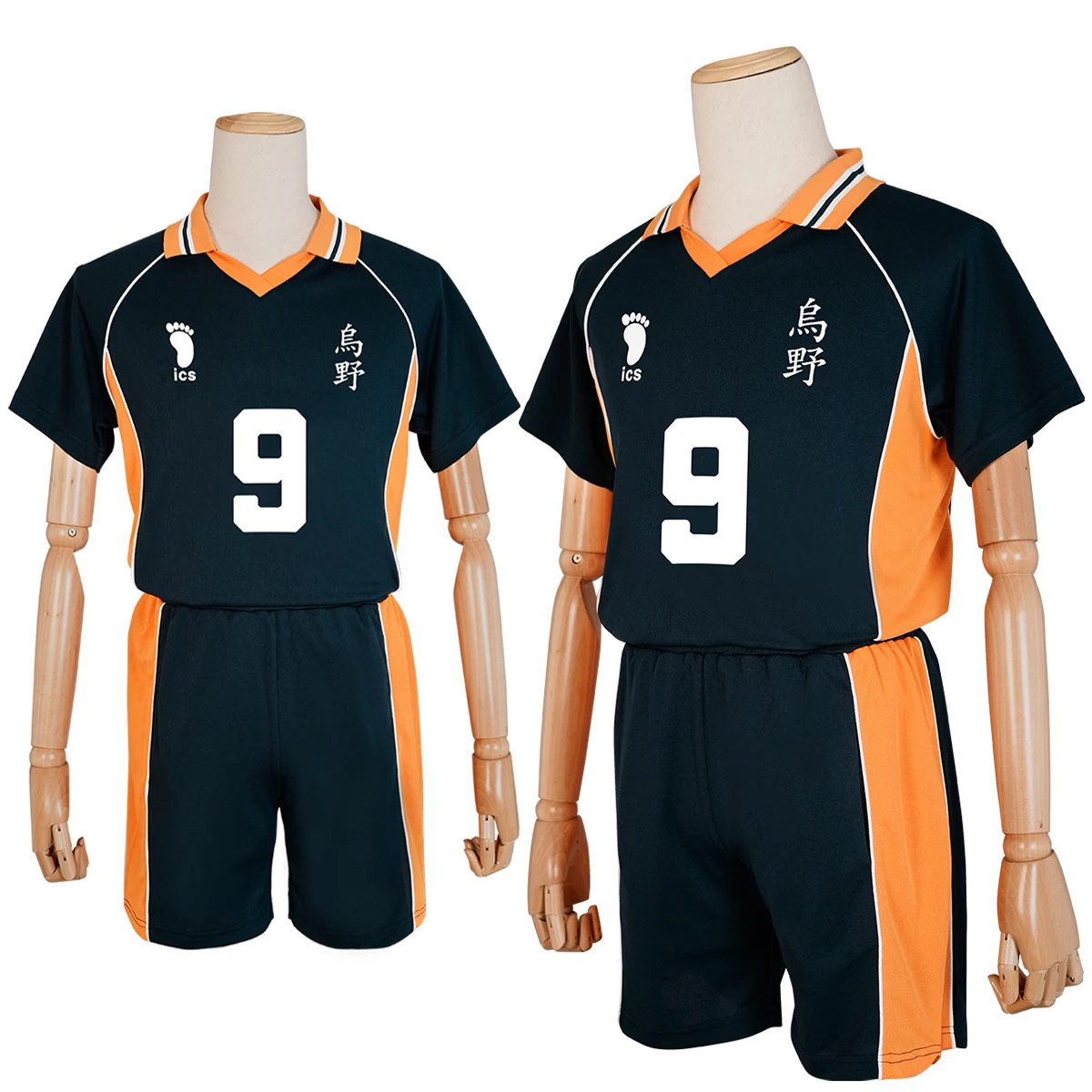 Haiky Anime Kageyama Tobio Cosplay Costume Wig Jerseys NO.10 KARASUNO High School Vollyball Uniform Top Short Daily Wear