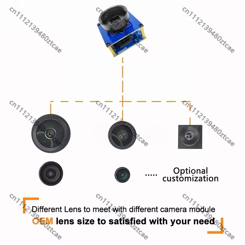 2025 New Custom Lens 4K 8MP IMX678 Color CMOS Sensor USB3.0 CCTV Camera Module for Inspection OCR Recognition AGV Navigation