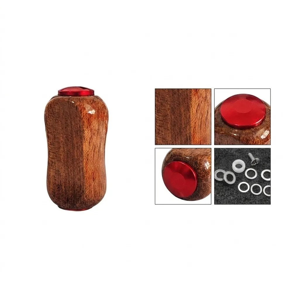 FOR DAIWA Spinnings Reel Baitcasting Reel Waterproof Red Beech Wood Grip Carp Fishing Tackle Accessories