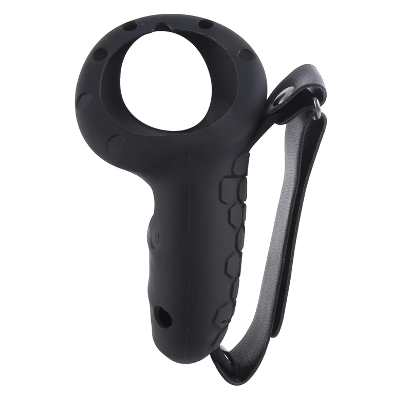 Mejores OFERTAS funda protectora de silicona controlador para Meta Quest 3 VR auriculares funda de controlador de batería extraíble negro fácil de instalar