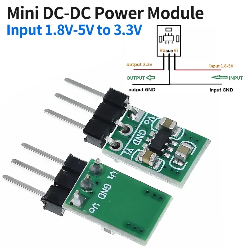 

Mini 1.8V 3V 3.7V 5V to 3.3V Boost & Buck Low Noise Regulated Charge Pump 2 in 1 DC/DC Converter