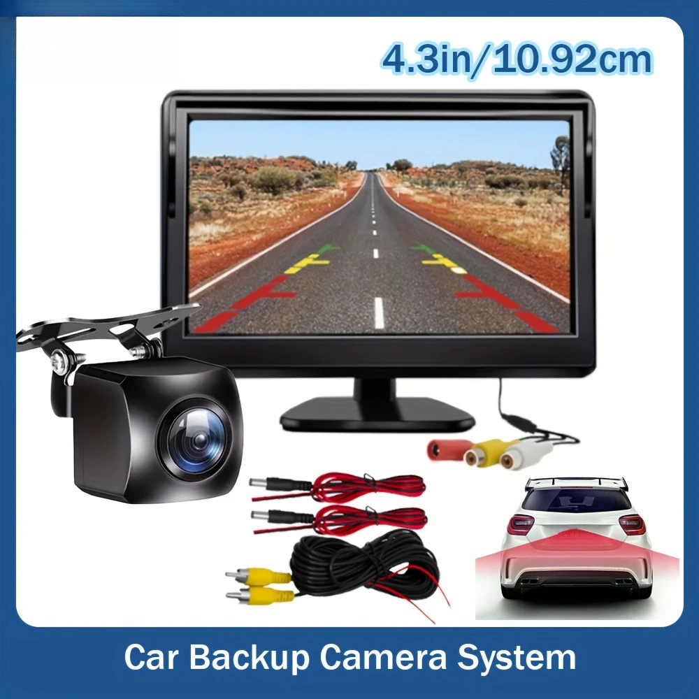 Increase vehicle safety with a complete backing system: a 4.3-inch display kit and a clear camera. Kit improves safety