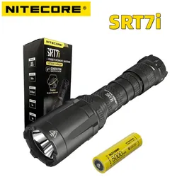 NITECORE SRT7i Flashlight 3000 Lumens Beam Max 580m Tactical Rechargeable Smart Selector Ring Torch Light with 5000mAh Battery