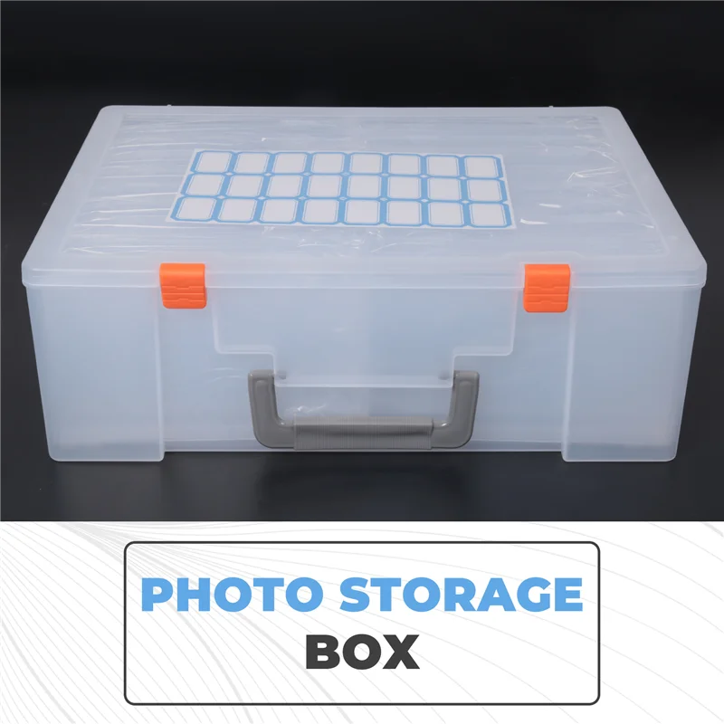 

N88R Коробка для хранения фотографий 4X6 дюймов, 18 внутренних футляров для фотографий, большой органайзер для фотографий, бескислотная коробка для хранения фотографий, чехол для фотографий