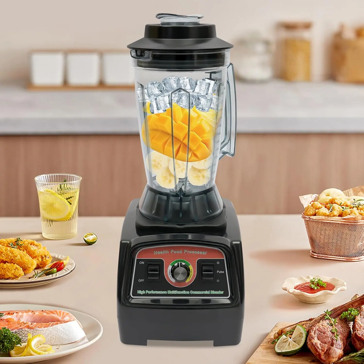 Blender, High Speed Smoothie Blender, Professional Blenders for Kitchen, 2800W Countertop Blenders for Shakes and Smo