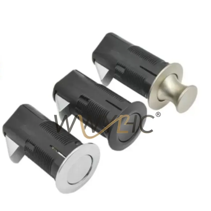 Hidden Drawer Rebound Press Lock Round Square Lock Handle for Cabinet RV Door Installation