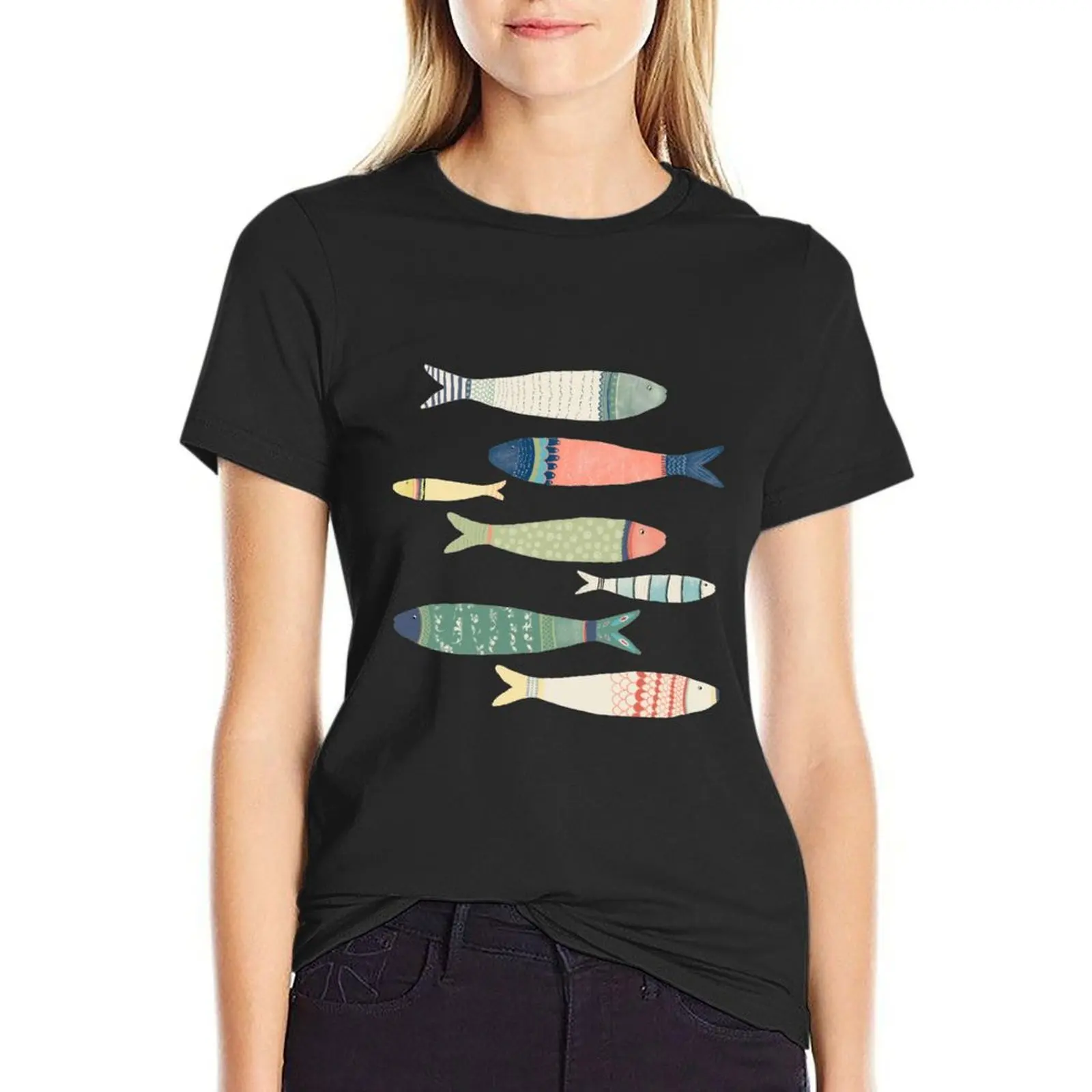 Sardines T-Shirt sports fans vintage clothes white t shirts for Women