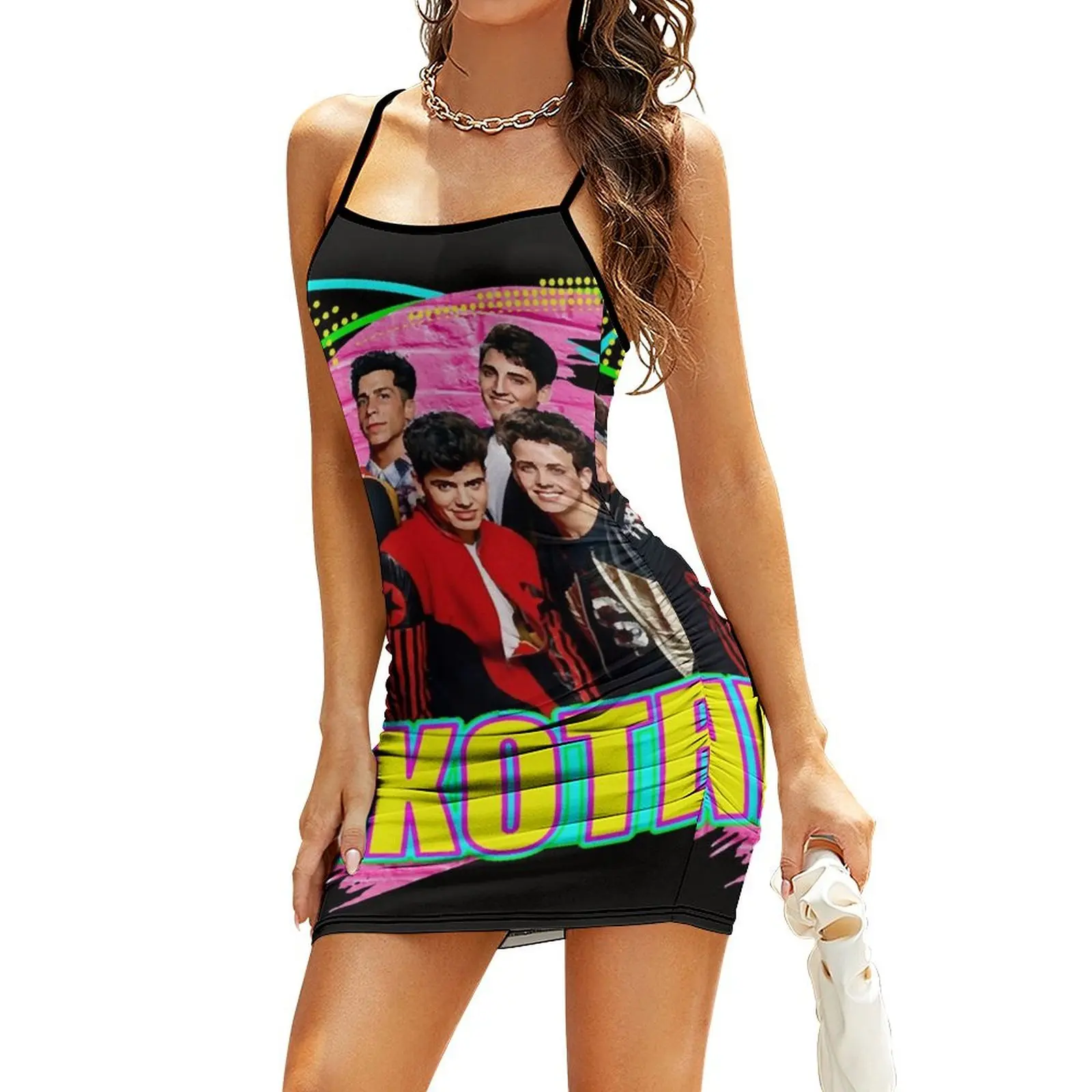 

NKOTB Music Classic Essential Sling Dress long dresses for women birthday dress