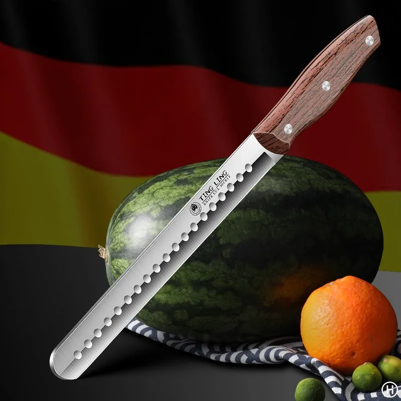 

Fruit knife, stainless steel sharp watermelon cutting tool, large extended melon knife, watermelon knife, DS9195