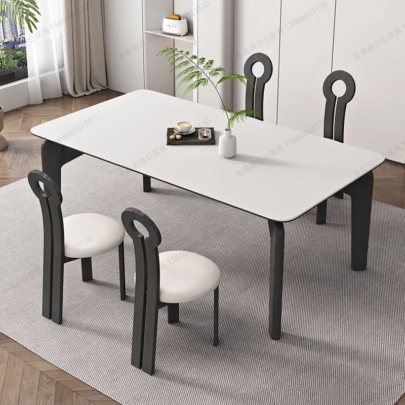 Italian rock slab dining table legs bracket carbon steel elephant legs table frame solid wood desk support frame marble dining t