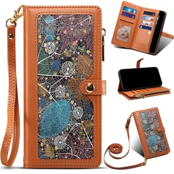 For Xiaomi 15 Ultra 15T 14T 13T Pro 5G 8-Card Zipper Leather Wallet Case For Redmi Note 14 13 Pro Plus 14S Poco F7 X7 Funda