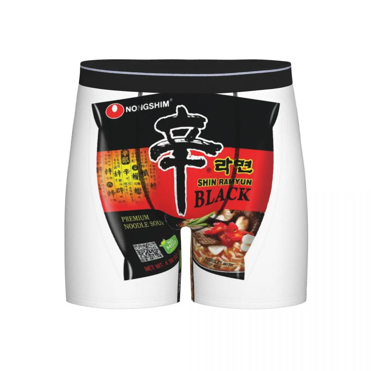 

Long Boxer Underpants Shorts Nongshim Shin Ramyun Panties Men Soft Underwear for Homme Man Boyfriend Gift
