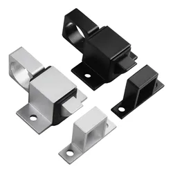 Self-Closing Door  Bolt Latch Aluminum Alloy Latch Lock Pull Ring Spring Bounce Door Bolt For Window Gate Security Latch