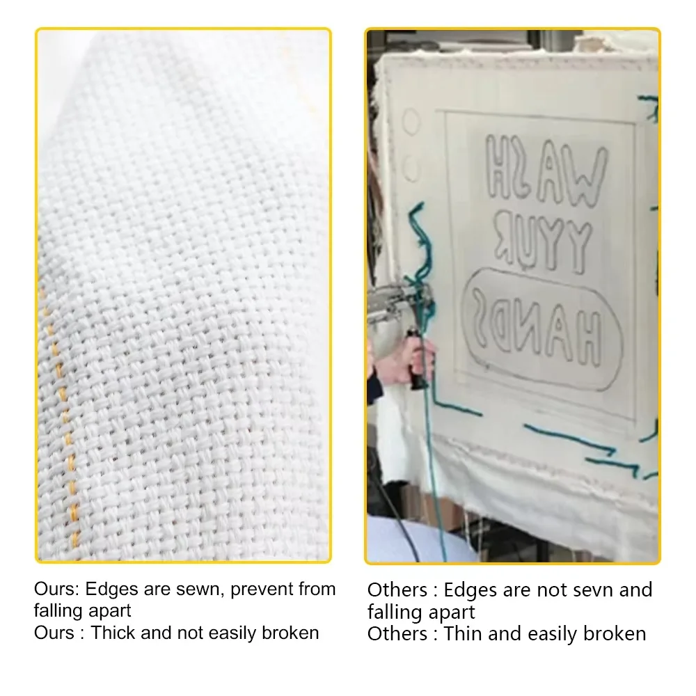 قماش معنقدة أساسية يمكنك صنعها بنفسك قماش الراهب مطرز قماش معنقدة مع خطوط ملحوظة لملحقات إبرة البنادق البساطية #3