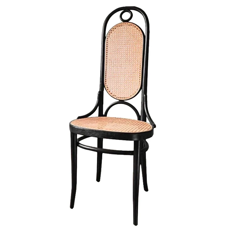 

Restaurant simple single sofa chair antique rattan lazy leisure chair