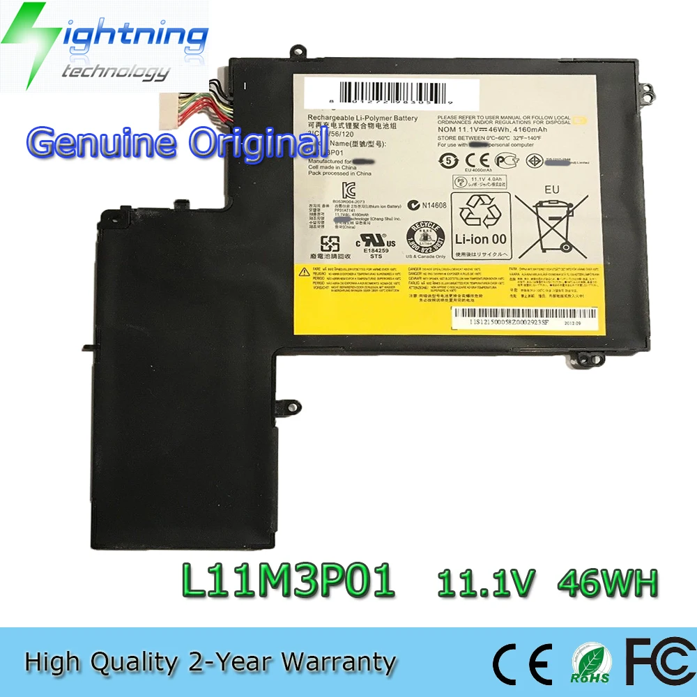 

Новый оригинальный L11M3P01 11,1 В 46Wh Аккумулятор для ноутбука Lenovo Ideapad Ultrabook U310 PC Portable 3ICP5/56/120