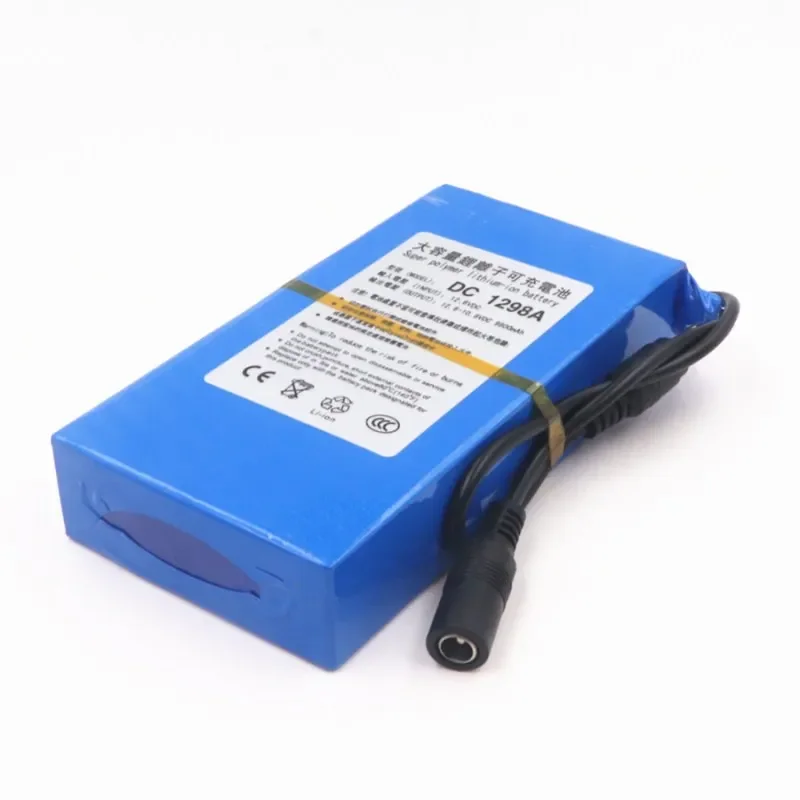 DC12980 12V 9800MAH Batterie Hohe Qualität Wiederaufladbare Tragbare Lithium-ionen   DC1298A Mit US/EU Stecker