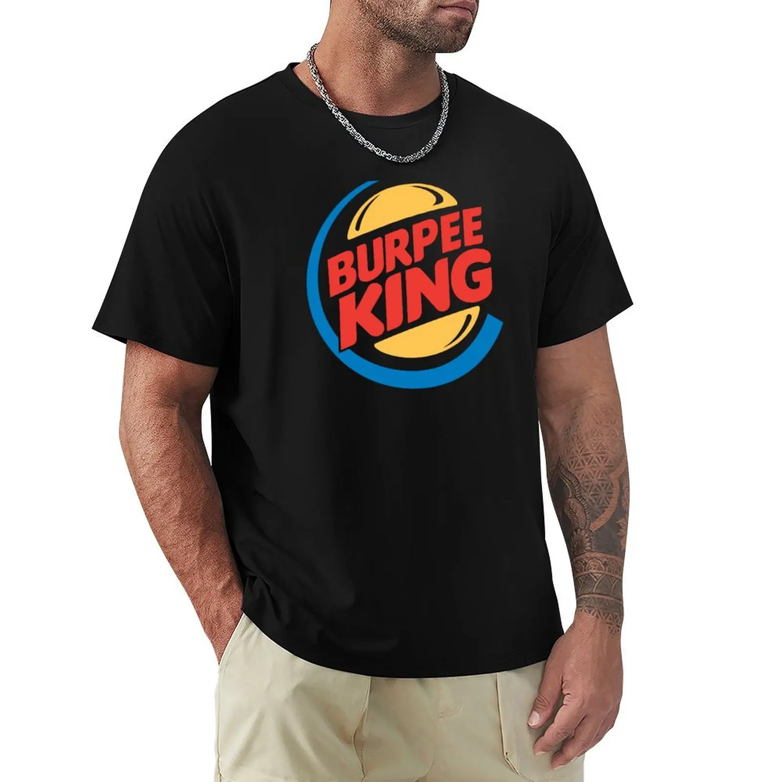

Burpee King Fitness T-Shirt funny shirt cotton anime figures fruit of the loom mens t shirts