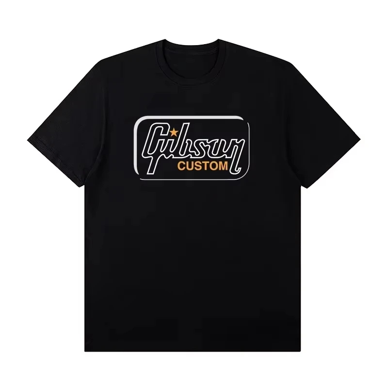 Camiseta de Manga Curta Slash Collection Gibson Les Paul, Fantasia de Banda de Rock, Roupas de Verão, Tops de Moda, Camisetas Gráficas