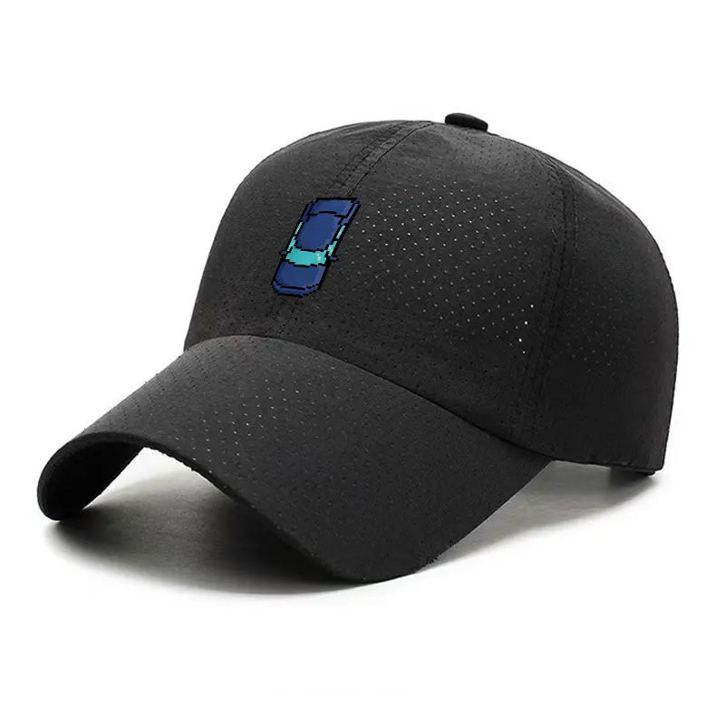 Pixel Art Blue Potion Quick Dry Baseball Cap Breathable Adjustable Sports Hat