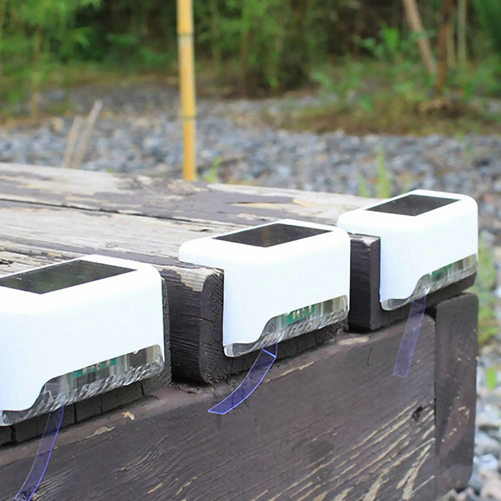 

8 шт. светодиодных солнечных светильников для дорожек и лестниц, уличные ландшафтные светильники для сада, двора, забора, стены - ABQU