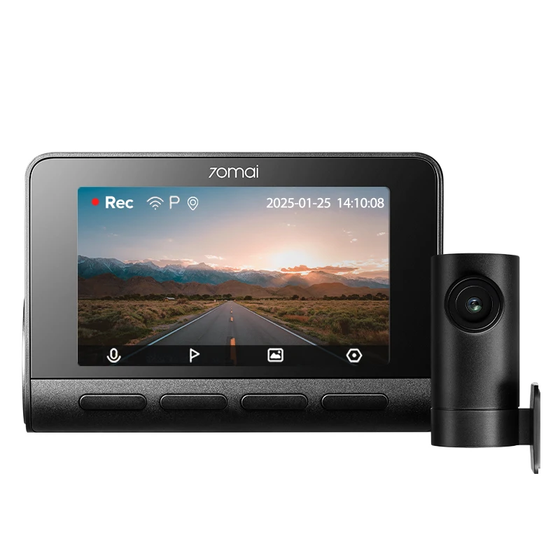 70mai 4K Dash Cam A800SE Ulepszona Wersja 70mai A800S Sterowanie Głosowe Superkondensator GPS ADAS Rejestrator Samochodowy 70mai A800SE UHD Wifi 6 — zdjęcie 2
