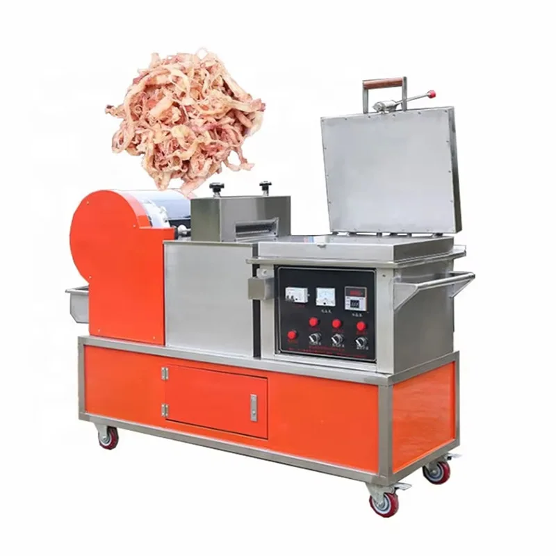 The new multi-functional shredded squid machine is commercially available for baking and selling eel Ankang fillets