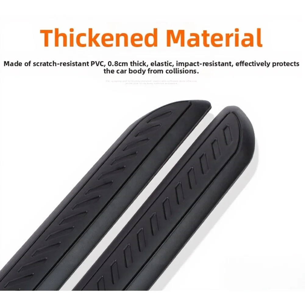2 x Car Door Anti Scratch Protector Strip Rubber Material for Rearview Mirror Housing and Door Frame Interface