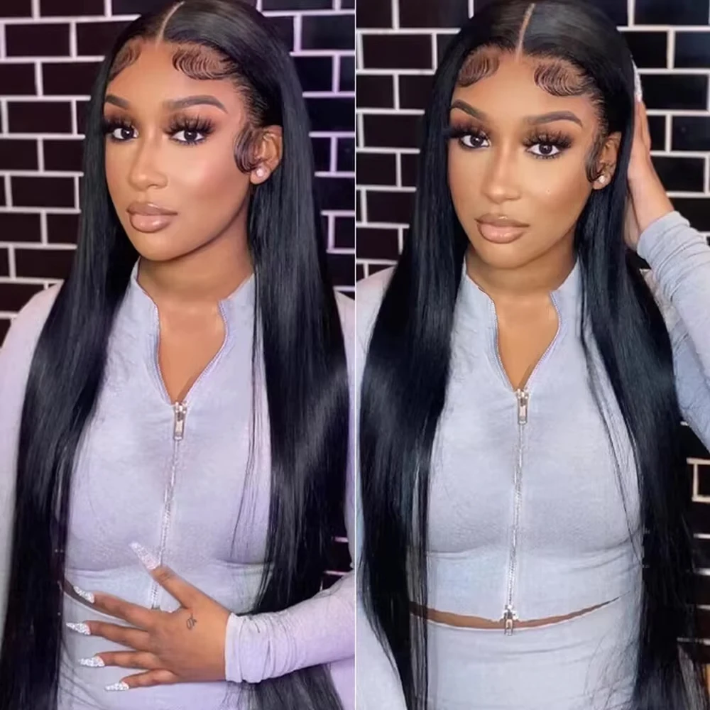 

200% Density 30 40 Inch 13x6 Bone Straight Hd Lace Front Wigs Human Hair Wig 13x4 Lace Frontal Wig Brazilian For Black Women