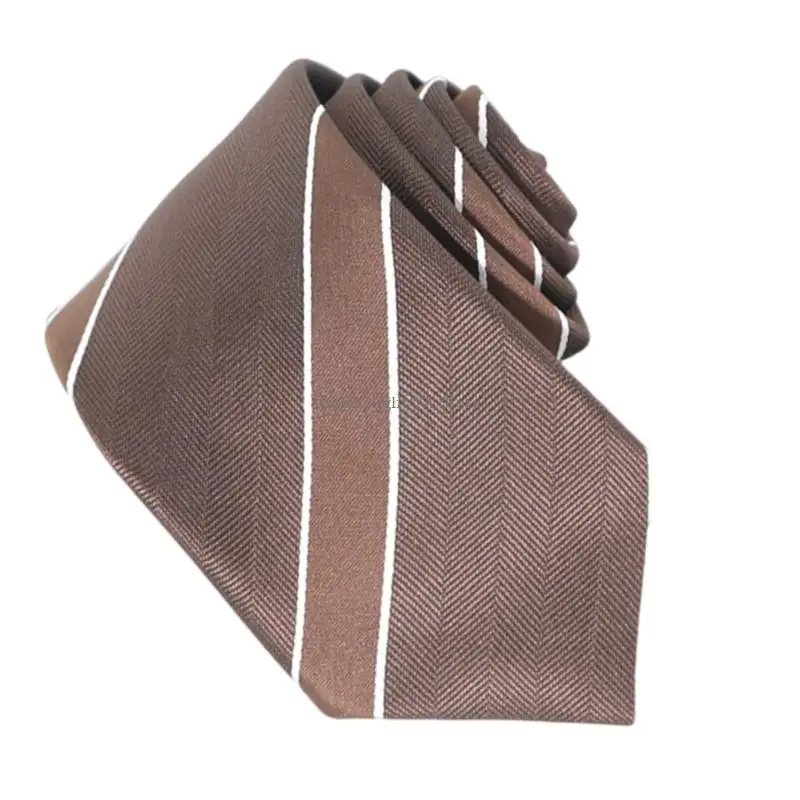  Diagonally Striated Mens Tie Breathable Polyester Component Multifunction Type For Daily Office Occasion