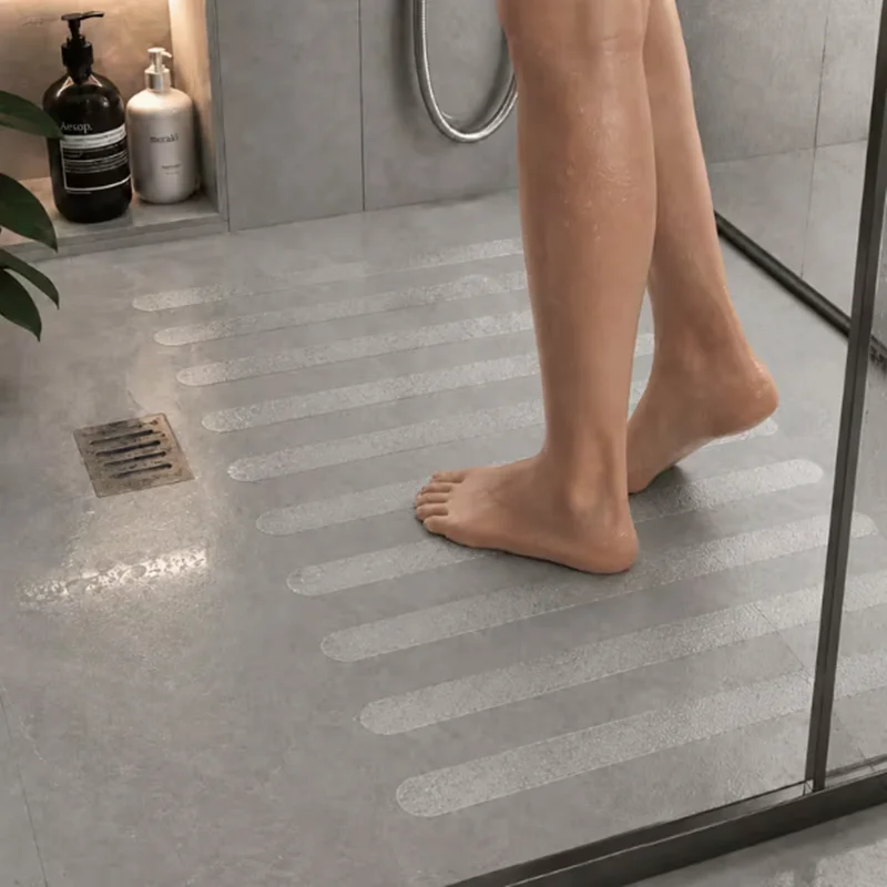 12pcs Multi-purpose anti-slip pre-cut strips, used for anti-slip in shower rooms, table mats, indoor stairs, and washbasins - view 2