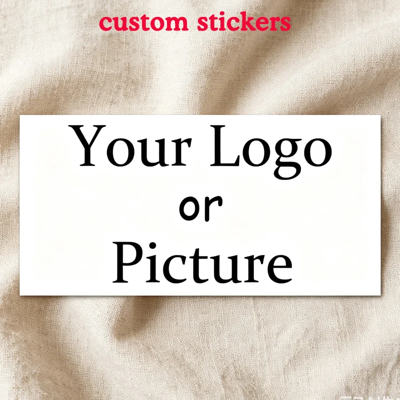 Custom Rectangle 50PCS stickers Personalized Wedding Logo, Birthday Baptism Design, Your Own Custom stickers