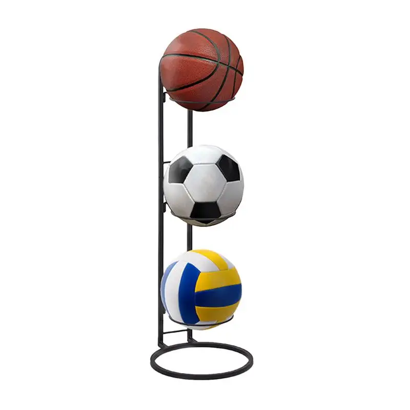 

Indoor Children Basketball Storage Rack Storage Vertical Ball Rack Put Ball Football Storage Basket Placed Rack 3 Stack Stand