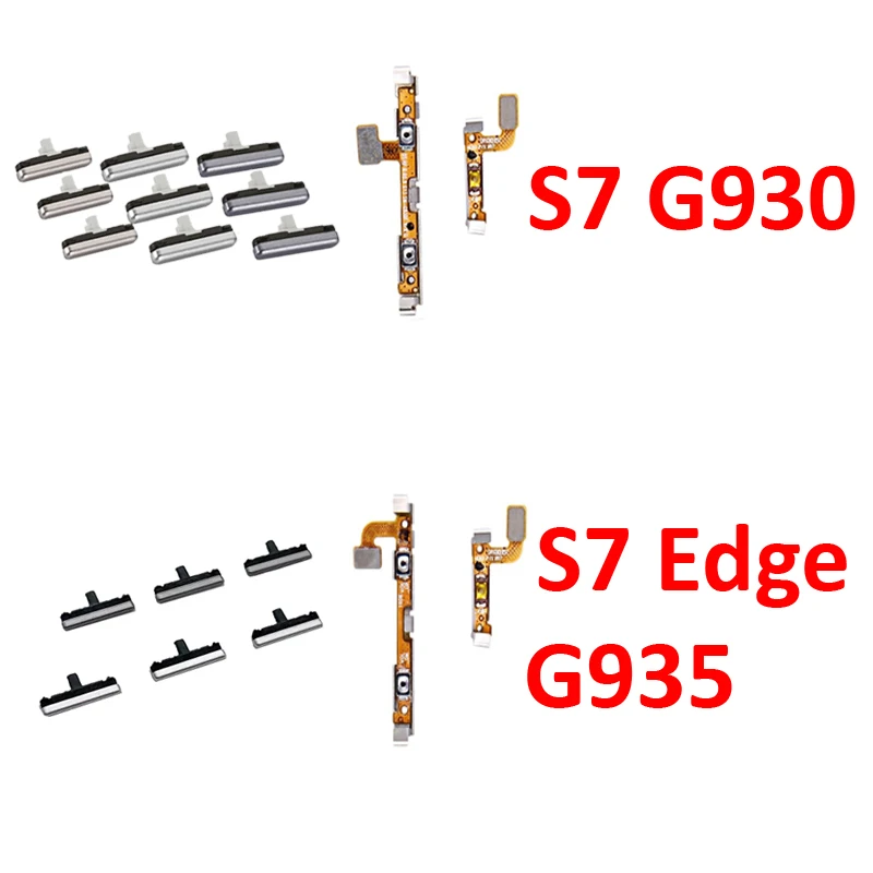 For Samsung Galaxy S7 G930 S7 Edge S7e G935 Phone Housing On Off Up Down Key Power Volume Button Flex Cable Part