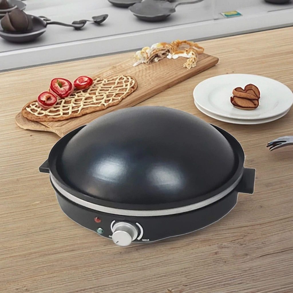 

1600W Portable Electric Crepe and Pancake Maker Multifunctional Bread Maker for Home and Hotel
