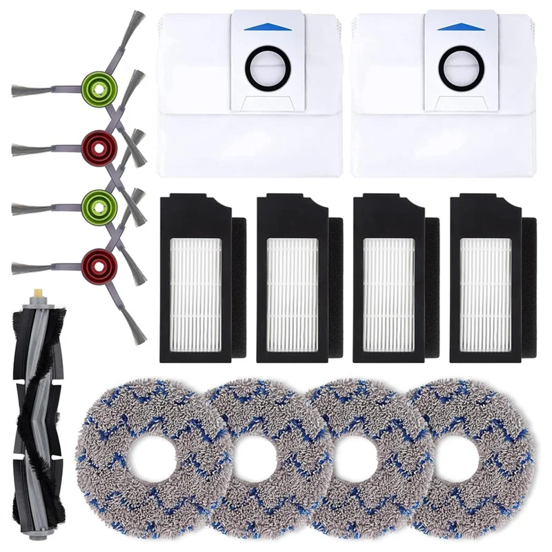 

AA21-Для ECOVACS DEEBOT X1 OMNI Turbo T10 T20 Omni T20/T20 Max/T20 Pro Робот-пылесос Основная боковая щетка Фильтр Швабры