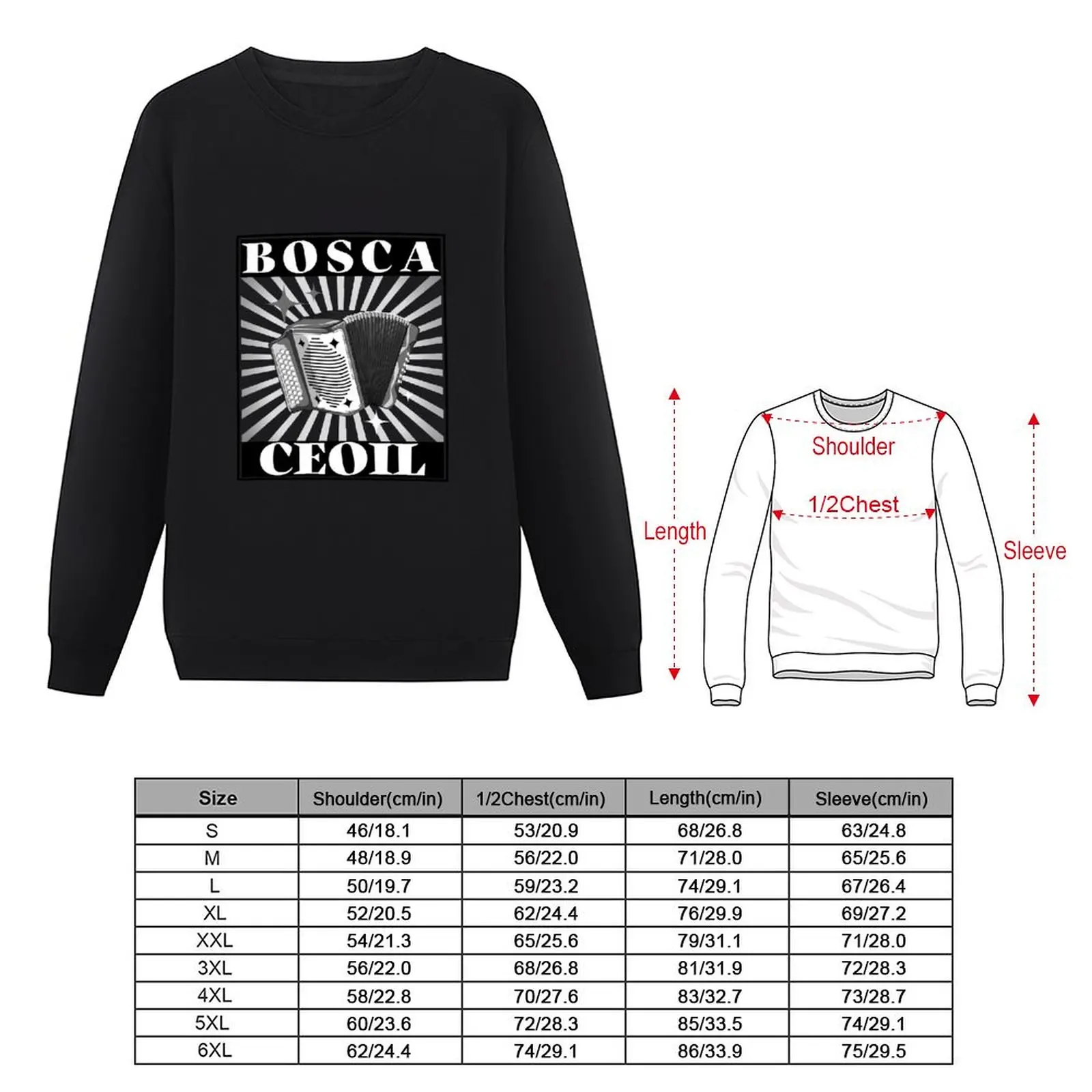 Bosca Ceoil - Irish Button Accordion cairdín |bosca musical box bosca ceoil music box Pullover Hoodie