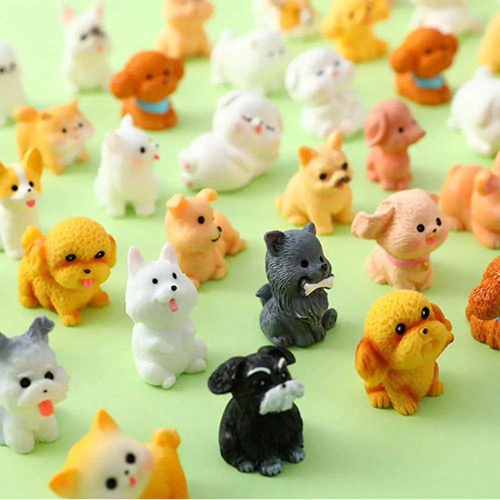 Fake Candy Rabbit Model Play Doll Action Figure Mini Dog Model Dollhouse Miniature Simulation Animal Toys Holiday Gifts