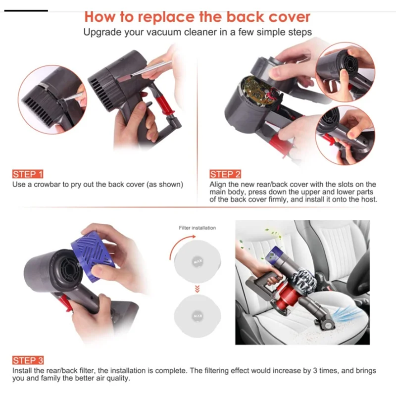 Запасные части для пылесоса Dyson V6 DC58 DC59 DC61 DC62 DC74