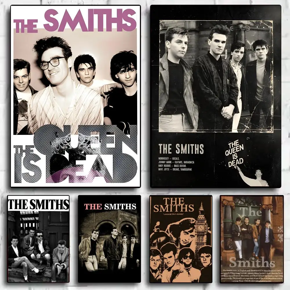 Classic Band T-The Smiths Painting Calligraphy Canvas HD Poster Waterproof Fade Resistant Wall Art Print for Home Decor