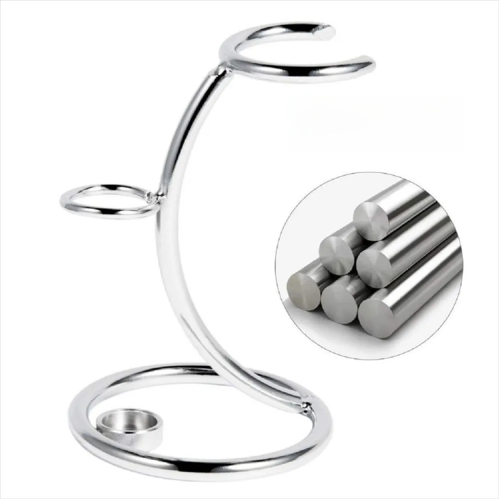 

Multifunctional Metal Razor Stand Holder Razor Base Mustache Art Shaving Brush Stand Portable Grooming Accessory
