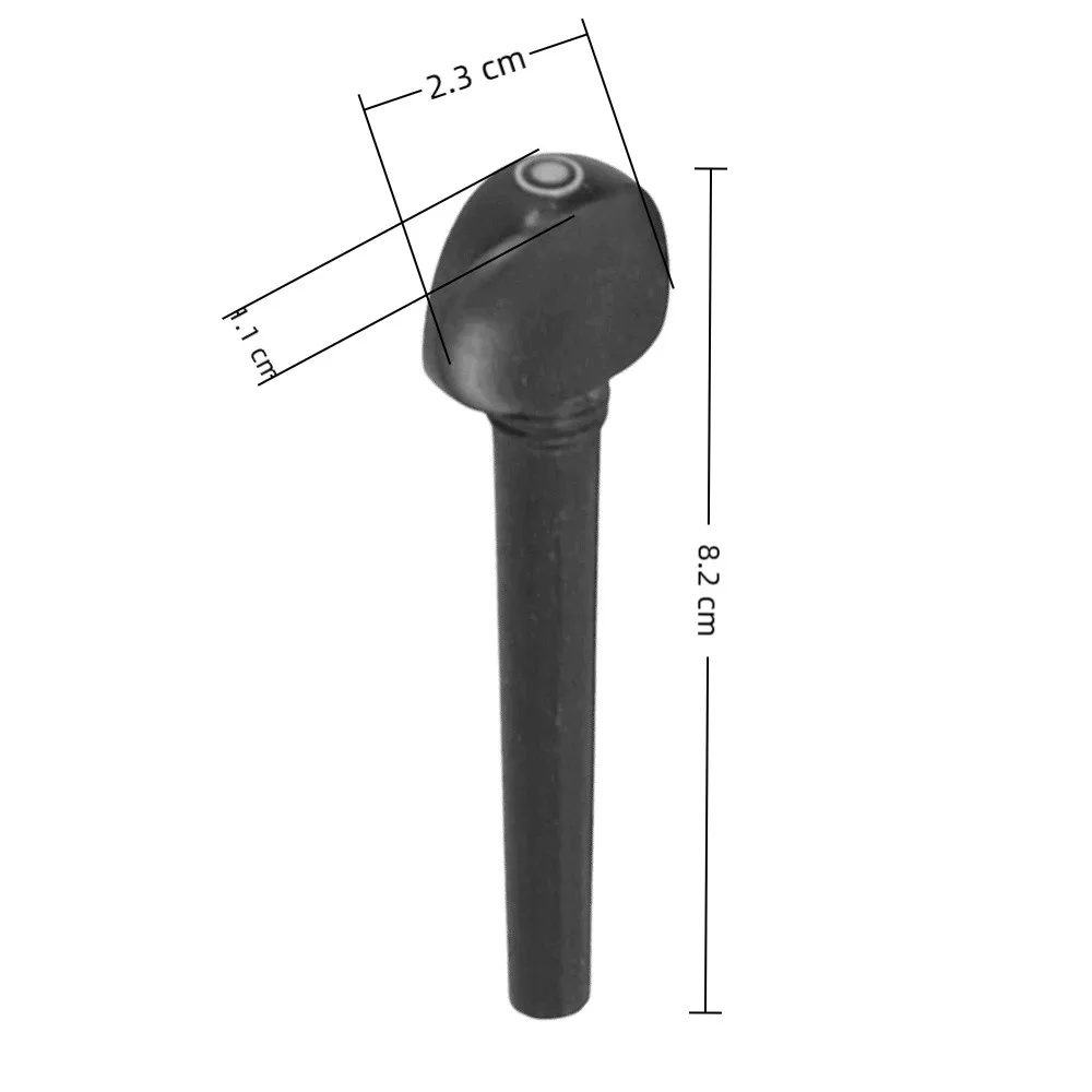  12 قطعة خشب الأبنوس أوتاد ضبط الأبنوس أوتاد خشبية ضبط استبدال أوتاد ضبط الكمان عين السمكة #6